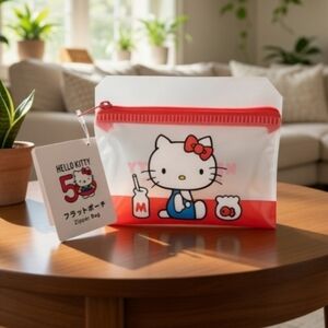 NWT 50th Anniversary Hello Kitty Accessories Zipper Bag
